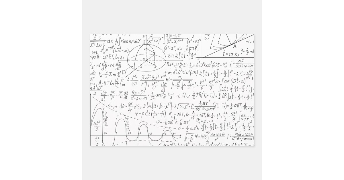 Mathematic Lovers, Math Formula, Math Geek Wrapping Paper Sheets | Zazzle
