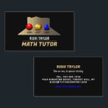 Mathematic Shapes, Math Tutor, Teacher Business Card<br><div class="desc">Mathematic Shapes,  Math Tutor,  Teacher Business Cards by The Business Card Store. Easily personalize these cards with your own wording by using the "personalize this template" section or click the "customize further" link to change the font styles,  colors and layout to suite.</div>
