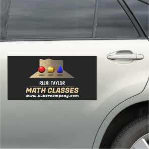 Mathematic Shapes, Math Tutor, Teacher Car Magnet