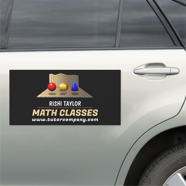 Mathematic Shapes, Math Tutor, Teacher Car Magnet (In Situ)