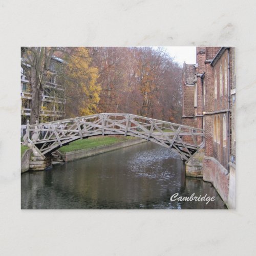 Mathematical bridge postcard