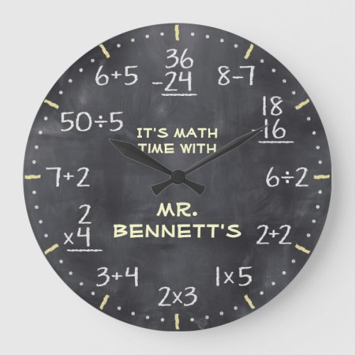 Mathematical Equations Personalizable Clock