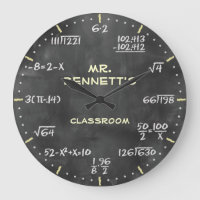 Mathematical Equations Personalizable Clock