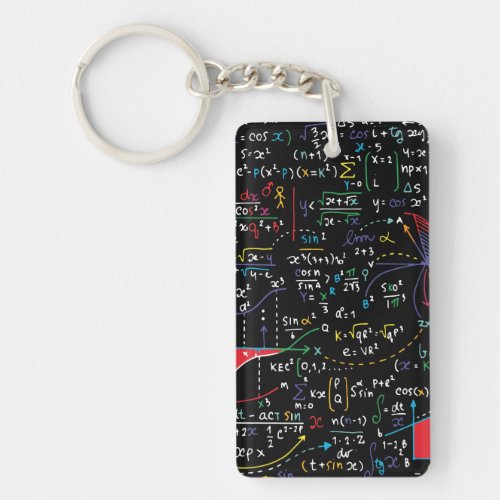 Mathematical geometry student teacher keychain