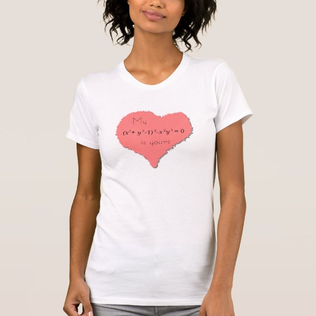 Mathematical hearts T-Shirt (Front)