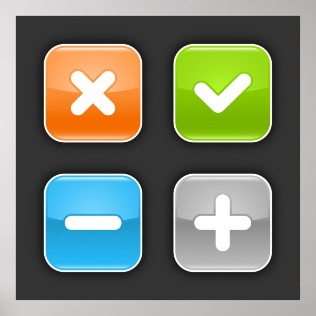 Mathematical Icons Poster (Front)