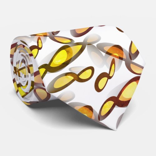 Mathematical Infinity Symbol in Minimalism Style Neck Tie