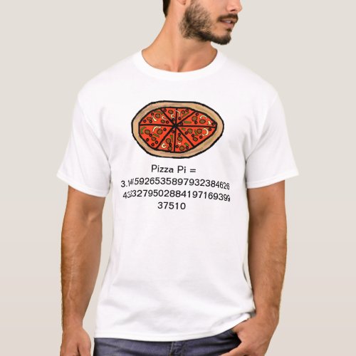 Mathematical Pizza Pi T_shirt