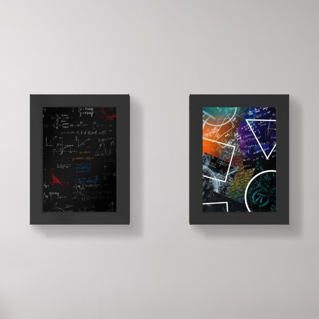 Mathematical Spectrum: Equation Art Print Set (Front)
