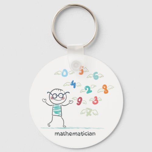 Mathematician Keychain