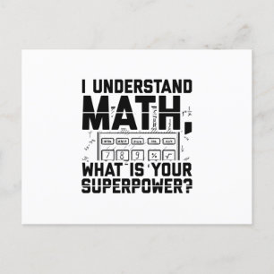 Mathematician   Math Teacher Students Gift Idea Postcard