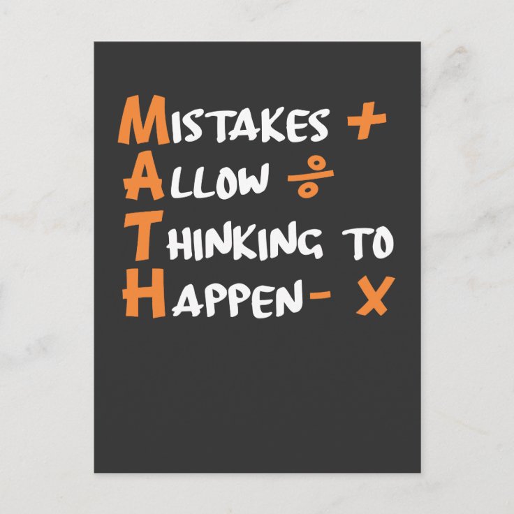 Mathematician Maths Teacher Algebra Geometry Postcard | Zazzle