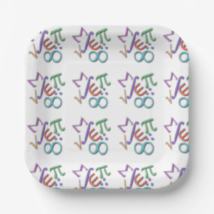 "mathematician" paper plates
