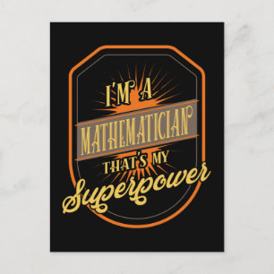 Mathematician Postcard