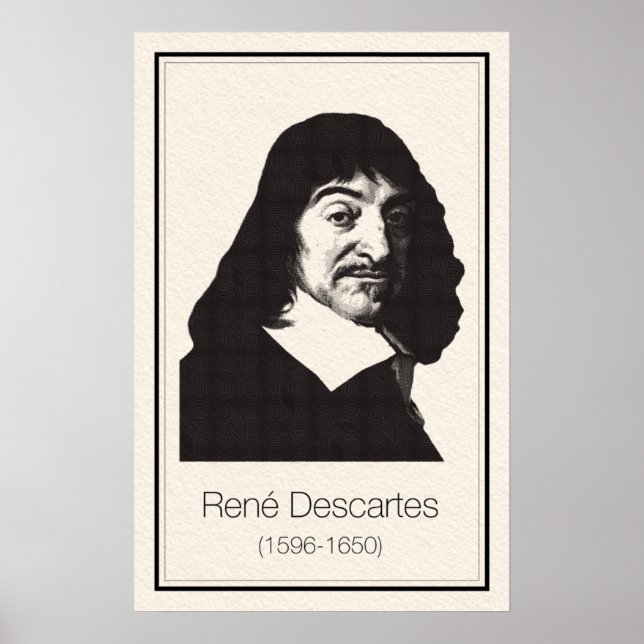 Mathematicians - Descartes Poster (Front)