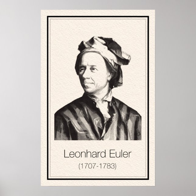 Mathematicians - Euler Poster (Front)