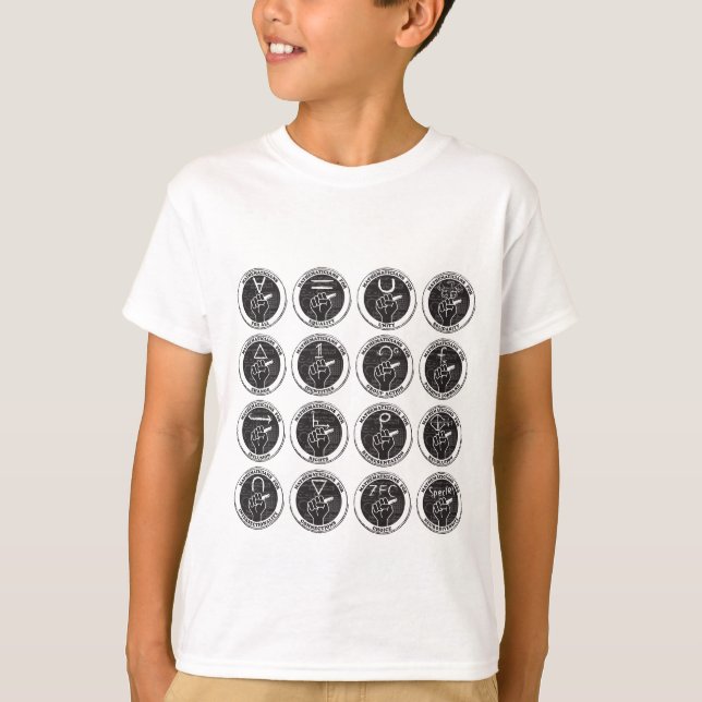 Mathematicians for All, etc youth T-shirt (Front)