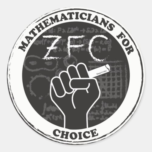 Mathematicians for Choice Stickers