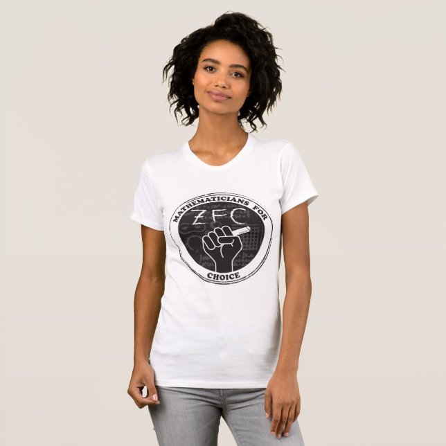 Mathematicians for Choice T-shirt (Front Full)