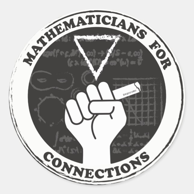 Mathematicians for Connections Stickers (Front)