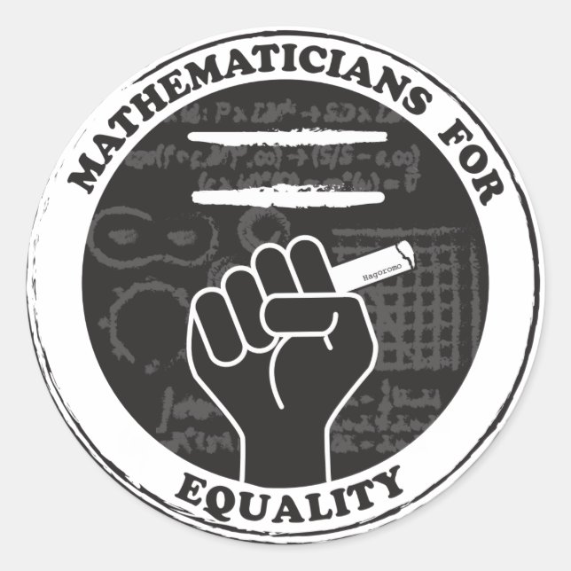 Mathematicians for Equality Stickers (Front)