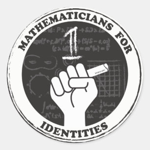 Mathematicians for Identities stickers