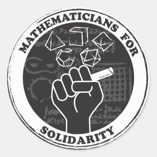 Mathematicians for Solidarity Stickers