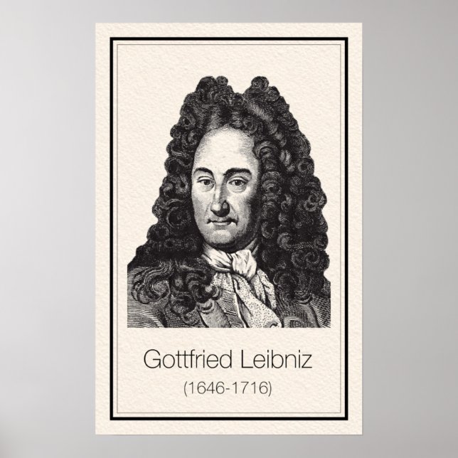 Mathematicians - Leibniz Poster (Front)