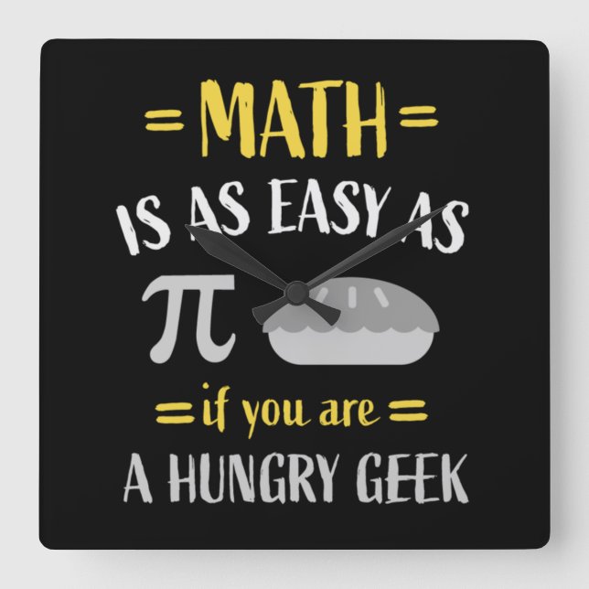  mathematicians Math Teachers Students Professors  Square Wall Clock (Front)