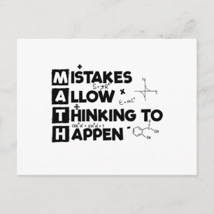 Mathematicians   Students Maths Mathematics Gift Postcard