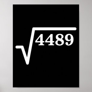 Mathematics 4489, Perfect Square Math Joke For Tea Poster