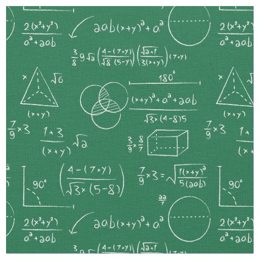 mathematics algebra geometry equations formula fabric