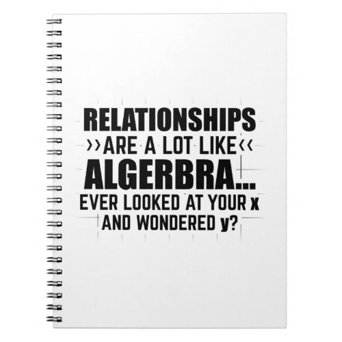 Mathematics Algebra  Mathematician Math Gifts Notebook