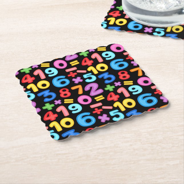 MATHEMATICS AND NUMERICAL OPERATIONS PAPER COASTER (Angled)