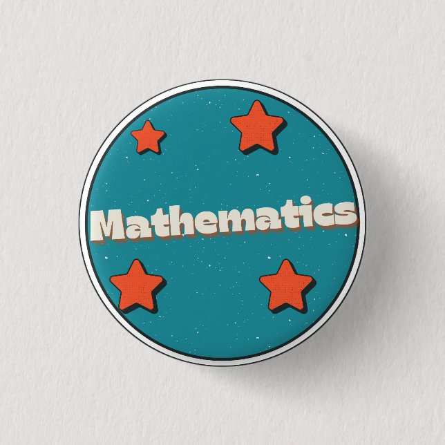 Mathematics Button (Front)