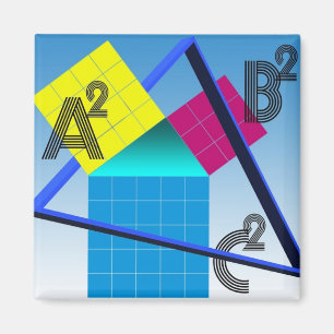 Mathematics, colorful design magnet