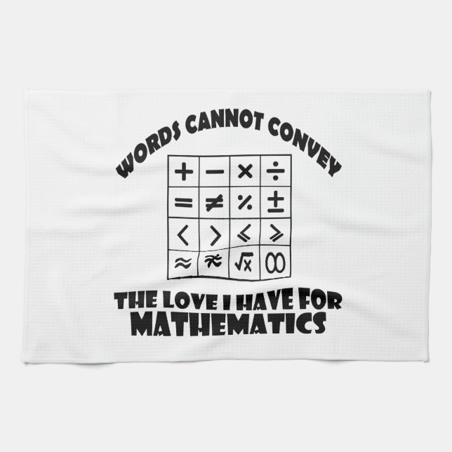Mathematics designs towel (Horizontal)
