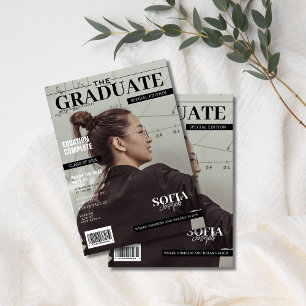 mathematics engineering magazine photo graduation invitation