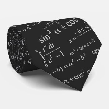 Mathematics Equation For Math Geek Teacher Student Neck Tie by UrHomeNeeds at Zazzle