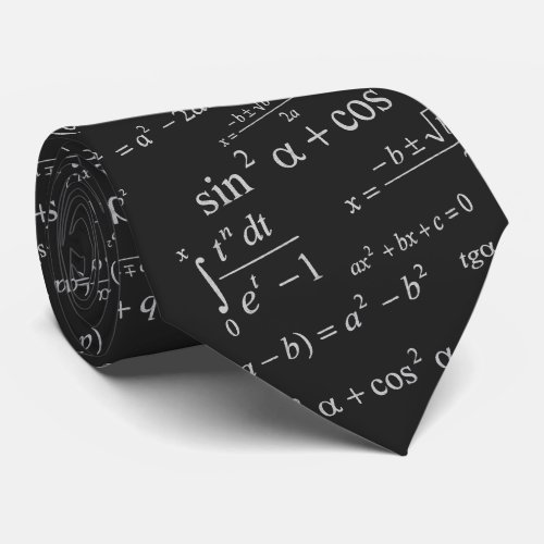 Mathematics Equation for Math Geek Teacher Student Neck Tie