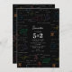 Mathematics Equations Math Formulas Birthday Invitation | Zazzle