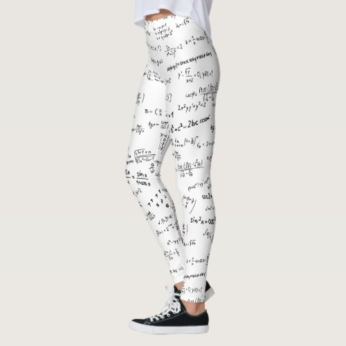 Mathematics Equations Womens Yoga Running Leggings