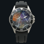 Mathematics Formula Analog Watch<br><div class="desc">Keep your love for math close at hand with this stylish analog watch,  featuring a unique dial design of mathematical formulas,  equations,  and geometric shapes in bold colors. Perfect for students,  teachers,  and STEM fans,  this watch blends sophistication and intellect for a look that stands out every minute.</div>