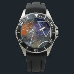 Mathematics Formula Analog Watch<br><div class="desc">Keep your love for math close at hand with this stylish analog watch,  featuring a unique dial design of mathematical formulas,  equations,  and geometric shapes in bold colors. Perfect for students,  teachers,  and STEM fans,  this watch blends sophistication and intellect for a look that stands out every minute.</div>