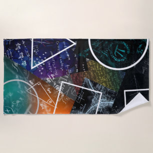 Mathematics Formula Beach Towel