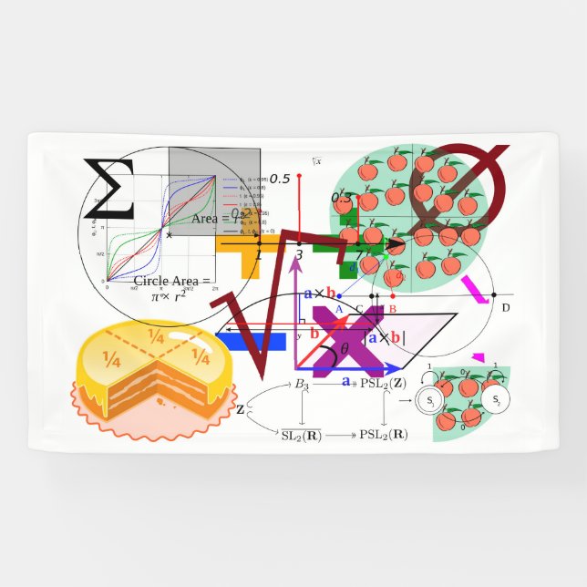 mathematics formula physics school banner (Horizontal)