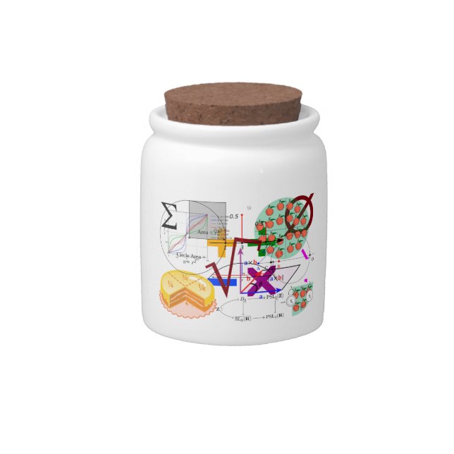 mathematics formula physics school candy jar (Front)