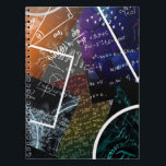Mathematics Formula Spiral Notebook<br><div class="desc">Show your love for learning with this spiral notebook,  featuring a dynamic collage of mathematical formulas,  equations,  and geometric designs. Perfect for students,  teachers,  and STEM fans,  this notebook brings creativity and inspiration to notes,  lists,  or journaling.</div>