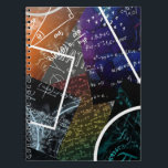 Mathematics Formula Spiral Notebook<br><div class="desc">Show your love for learning with this spiral notebook,  featuring a dynamic collage of mathematical formulas,  equations,  and geometric designs. Perfect for students,  teachers,  and STEM fans,  this notebook brings creativity and inspiration to notes,  lists,  or journaling.</div>