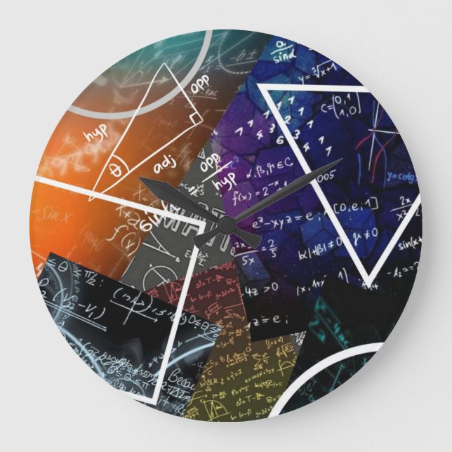 Mathematics Formula Wall Clock (Front)